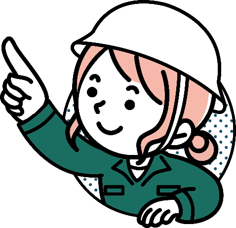 テキストを指さしている女性のイラスト