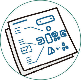 設計に関する書類のイラスト